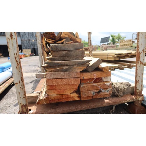 684 - A qty of wood boards including 22 x 3.5cm etc. Lengths vary up to 120cm