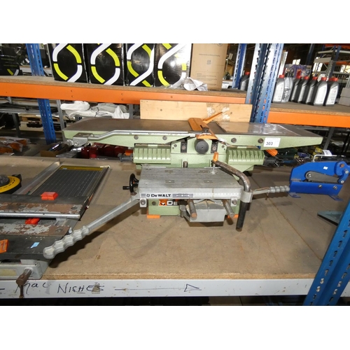 303 - 1 Dewalt bench top planer thicknesser type DW1150, 240v