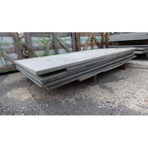 695 - 1 pallet containing 7 large slate slabs