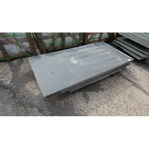 695 - 1 pallet containing 7 large slate slabs