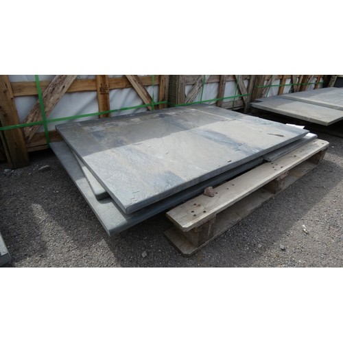 701 - 1 pallet containing 5 slate slabs, 25mm thick