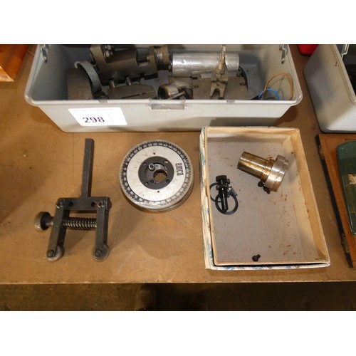 298 - An Emco Compact 5 bench top metal turning lathe / mill, 240v supplied with an Emco milling attachmen... 