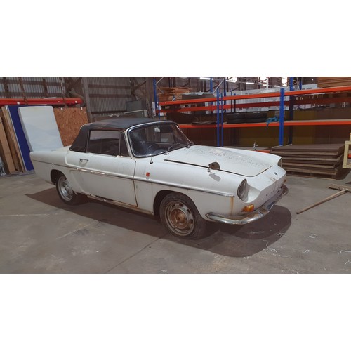 666 - Rare Renault Caravelle, 2 door  Convertible, White, Reg OCV 386F, decl. manufactured in 1968, 1st re... 