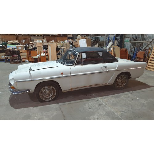 666 - Rare Renault Caravelle, 2 door  Convertible, White, Reg OCV 386F, decl. manufactured in 1968, 1st re... 