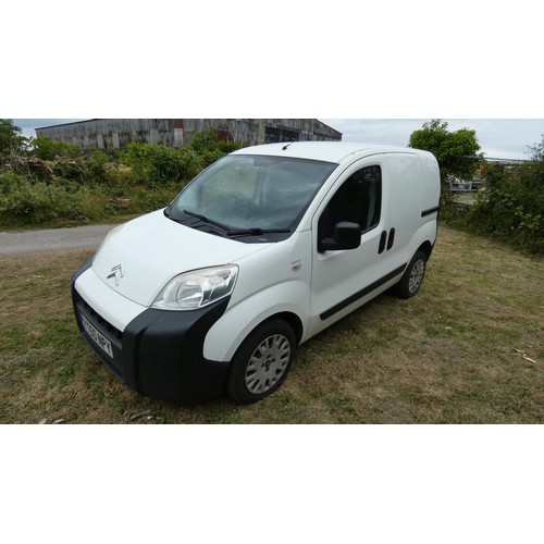 663 - Citroen Nemo 610 Enterprise HDi Van, White, Reg: YT60 NPY, 09/09/2010, 5 spd manual diesel 1399cc. M... 