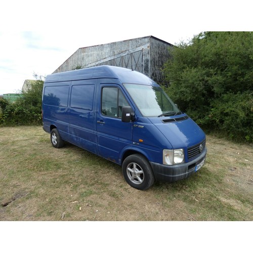 664 - VW LT35 TDi MWB High Roof Panel van, Blue, Reg: WP52 KWK, 01/02/2003, 5spd manual diesel 2461cc, MoT... 