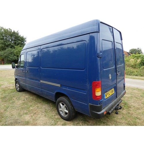 664 - VW LT35 TDi MWB High Roof Panel van, Blue, Reg: WP52 KWK, 01/02/2003, 5spd manual diesel 2461cc, MoT... 