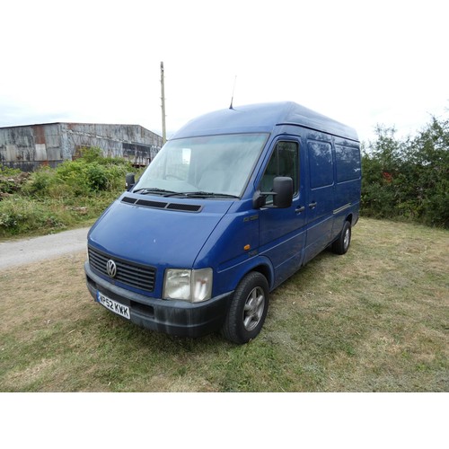 664 - VW LT35 TDi MWB High Roof Panel van, Blue, Reg: WP52 KWK, 01/02/2003, 5spd manual diesel 2461cc, MoT... 