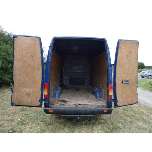 664 - VW LT35 TDi MWB High Roof Panel van, Blue, Reg: WP52 KWK, 01/02/2003, 5spd manual diesel 2461cc, MoT... 