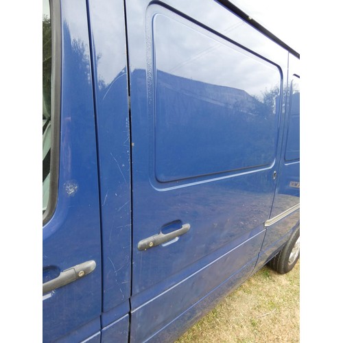 664 - VW LT35 TDi MWB High Roof Panel van, Blue, Reg: WP52 KWK, 01/02/2003, 5spd manual diesel 2461cc, MoT... 