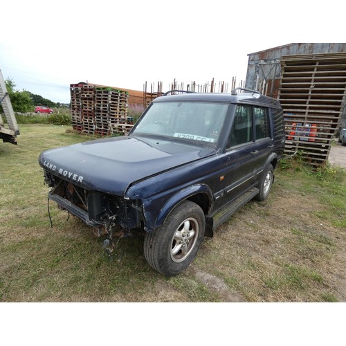 661 - Landrover Discovery TD5 2.5 Turbo.. 1999 for spares or repair . Reg: V309 GFJ, 15/10/1999. Good engi... 