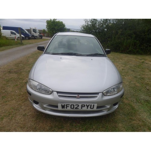 662 - Mitsubishi Colt Mirage, Silver, 3 dr hatchback, Reg WF02 PYU, 29/04/2002, 5 Spd manual petrol 1597cc... 