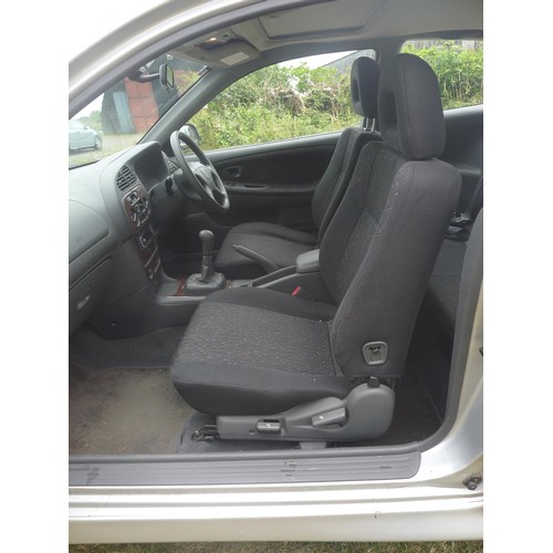 662 - Mitsubishi Colt Mirage, Silver, 3 dr hatchback, Reg WF02 PYU, 29/04/2002, 5 Spd manual petrol 1597cc... 