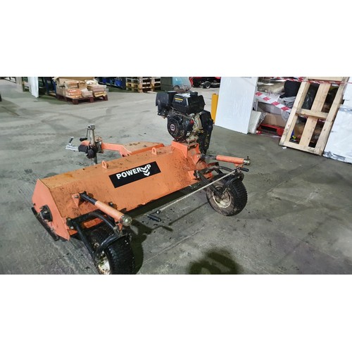 670 - Powerup ATV 150 Flail mower, tow behind, quad / mule/ tractor, self powered with 15hp Loncin 420cc p... 