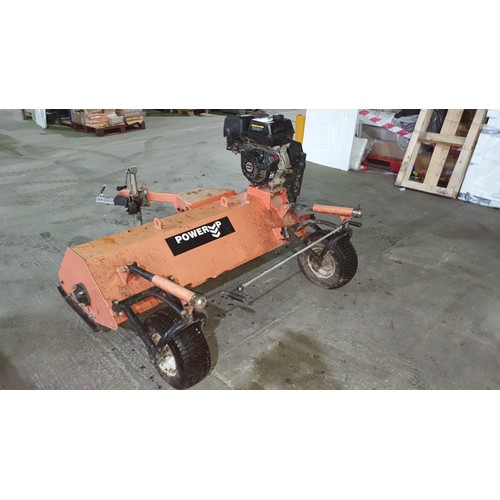 670 - Powerup ATV 150 Flail mower, tow behind, quad / mule/ tractor, self powered with 15hp Loncin 420cc p... 