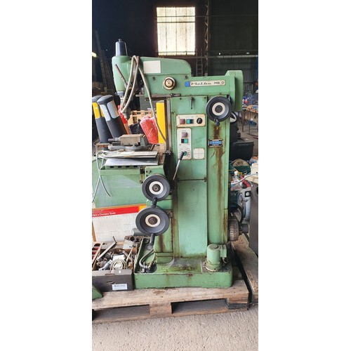 55 - A universal milling machine by Metba model MB-O, 3ph, supplied with a separate power unit (on left h... 