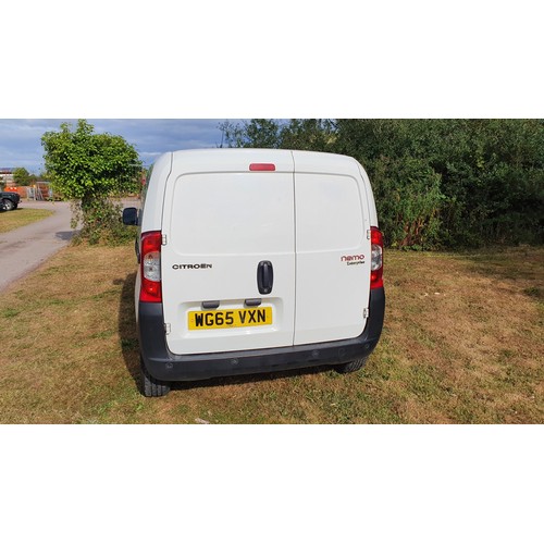 669 - Citroen Nemo 590 Enterprise HDI, White panel van, Reg: WG65 VXN, 30/10/2015, 5 spd manual diesel 124... 