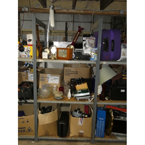 2113 - A quantity of various items including a Lean Mean Fat Grilling Machine 240v, glassware, a lamp 240v,... 