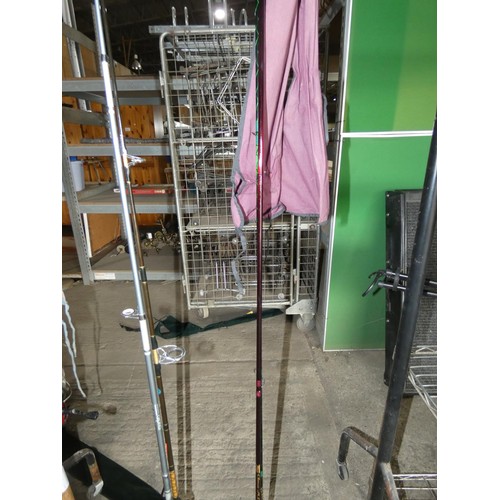 2096 - 2 x fly fishing rods comprising 1 x Shakespeare Oberon HL fly and 1 x Bob Church X-Weave Rutland MKI... 