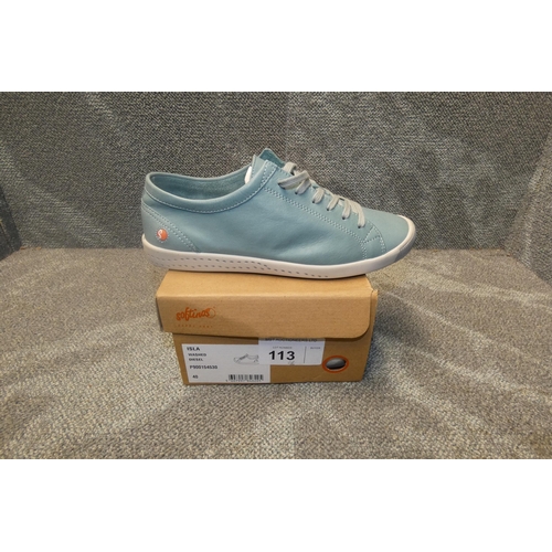 113 - A pair of ladies sneaker shoes by Softinos type ISLA154SOF washed diesel size Euro 40