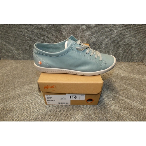 116 - A pair of ladies sneaker shoes by Softinos type ISLA154SOF washed diesel size Euro 37