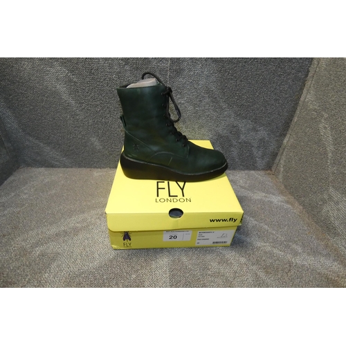 20 - A pair of ladies boots by Fly London type BERN500FLY Petrol size Euro 39