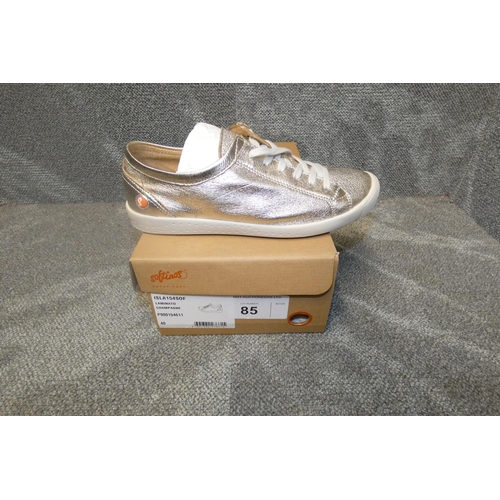 85 - A pair of ladies sneaker shoes by Softinos type ISLA154SOF Laminato Champagne size Euro 40