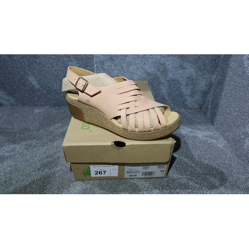 A pair of womens wedge sandals by El Naturalista type Leaves