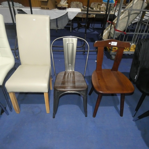 1387 - 3 various dining chairs