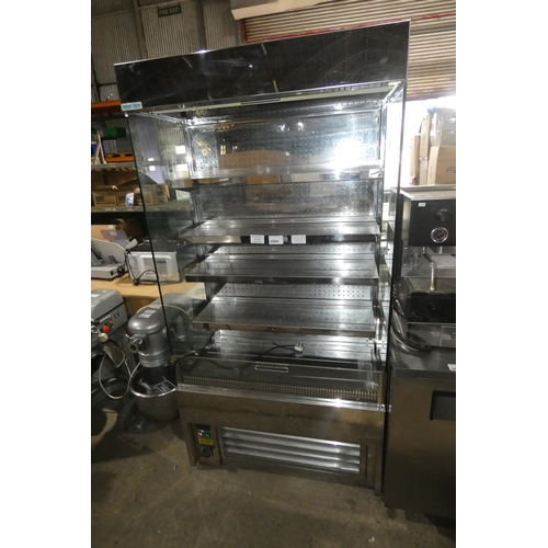 2084 - A commercial stainless steel open front display fridge by Frost Tech type SD60 240v - trade. TESTED ... 