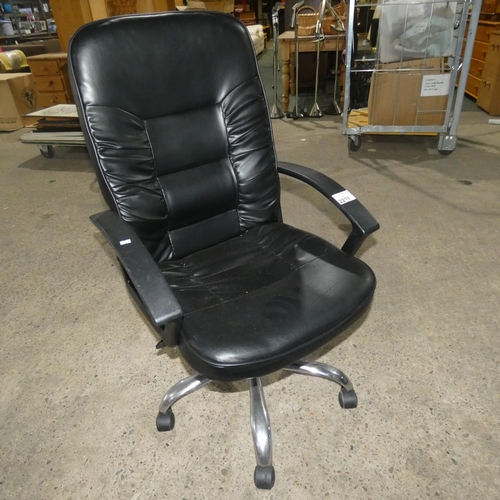 2211 - 1 black upholstered office swivel chair by Office Furniture Online