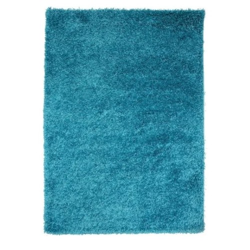 1250 - 1 Annie-Louise California shaggy teal rug approx 240 x 330cm RRP £199