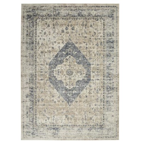 1263 - 1 Cristina ivory / blue rug approx 239 x 330cm RRP £559