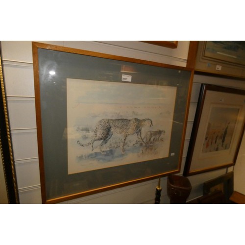 4134 - Two framed limited edition wildlife prints by Patricia Wiles