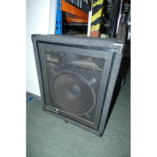 3316 - 1 loud sub speaker by Scott Sound Systems (no speaker cable connections are fitted to rear of the ca... 