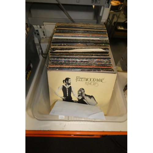 3323 - 1 x box containing a quantity of various Rock records etc, please see pictures for details