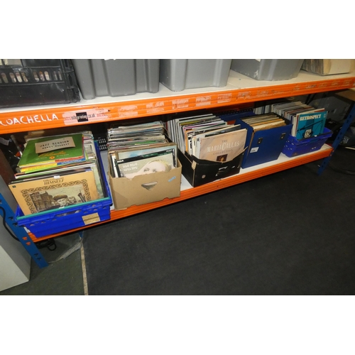 3324 - 5 x boxes of various records, contents of 1 shelf