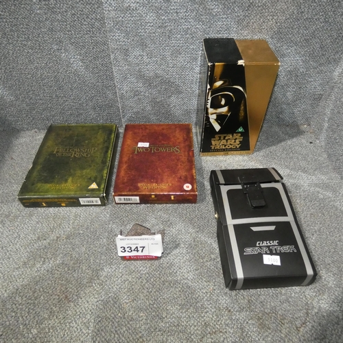 3347 - A Star Wars original special edition trilogy box set and limited edition Star Trek original series c... 