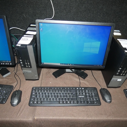 3375 - 1 Dell Tower PC type Optiplex 7010 with an i5 2nd generation 3.0 GHz processor 8GB RAM 500GB hard di... 