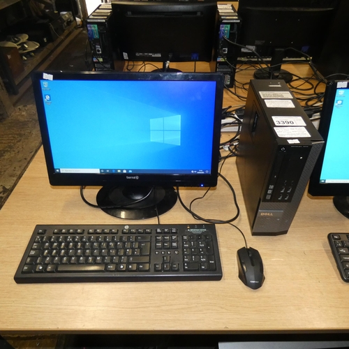 3390 - 1 Dell Tower PC type Optiplex with an i5 2nd generation 2.5 GHz processor 8GB RAM 500GB hard disk dr... 