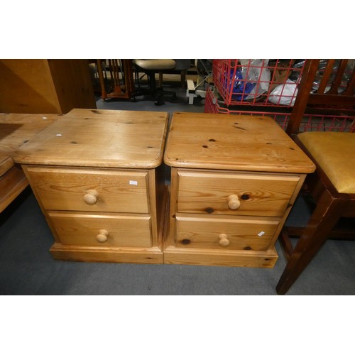 3151 - 3 pine bedside cabinets