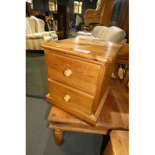 3151 - 3 pine bedside cabinets