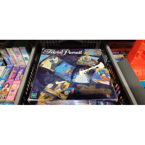 3379 - A quantity of various items including over 60 Disney VHS cassettes, toys, Thomas train track etc. Co... 