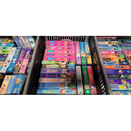 3379 - A quantity of various items including over 60 Disney VHS cassettes, toys, Thomas train track etc. Co... 