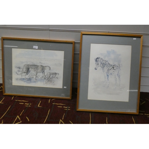 4134 - Two framed limited edition wildlife prints by Patricia Wiles