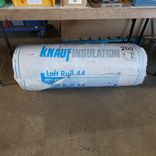 5080 - 1 roll of Knauf insulation, 200mm thick / covers 5.93 sq m