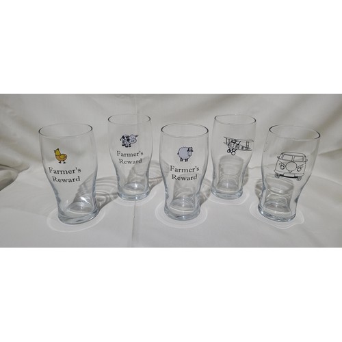 3202 - 1 box containing 48 Birthday/wedding day/special occasion gift/novelty pint glasses