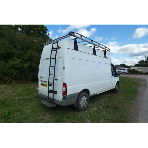 5676 - Ford Transit 100 T350L RWD LWB HiRoof panel Van,  Reg: KT08 CJU, 1st reg 27/07/2008, 5 spd manual Di... 