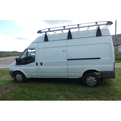 5676 - Ford Transit 100 T350L RWD LWB HiRoof panel Van,  Reg: KT08 CJU, 1st reg 27/07/2008, 5 spd manual Di... 