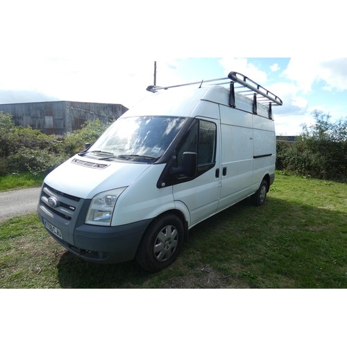 5676 - Ford Transit 100 T350L RWD LWB HiRoof panel Van,  Reg: KT08 CJU, 1st reg 27/07/2008, 5 spd manual Di... 